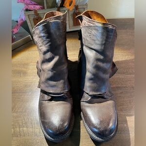 A.S.98 Brown Ankle Boots; size 39 or 8